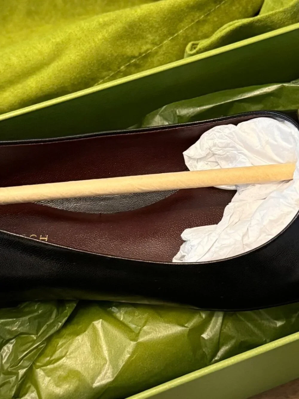 NWT TORY BURCH Georgia Ballet Flats in Black - Size 7 - NEVER WORN!